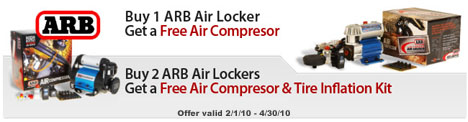 Free Air Compressor with ARB Air Locker purchase